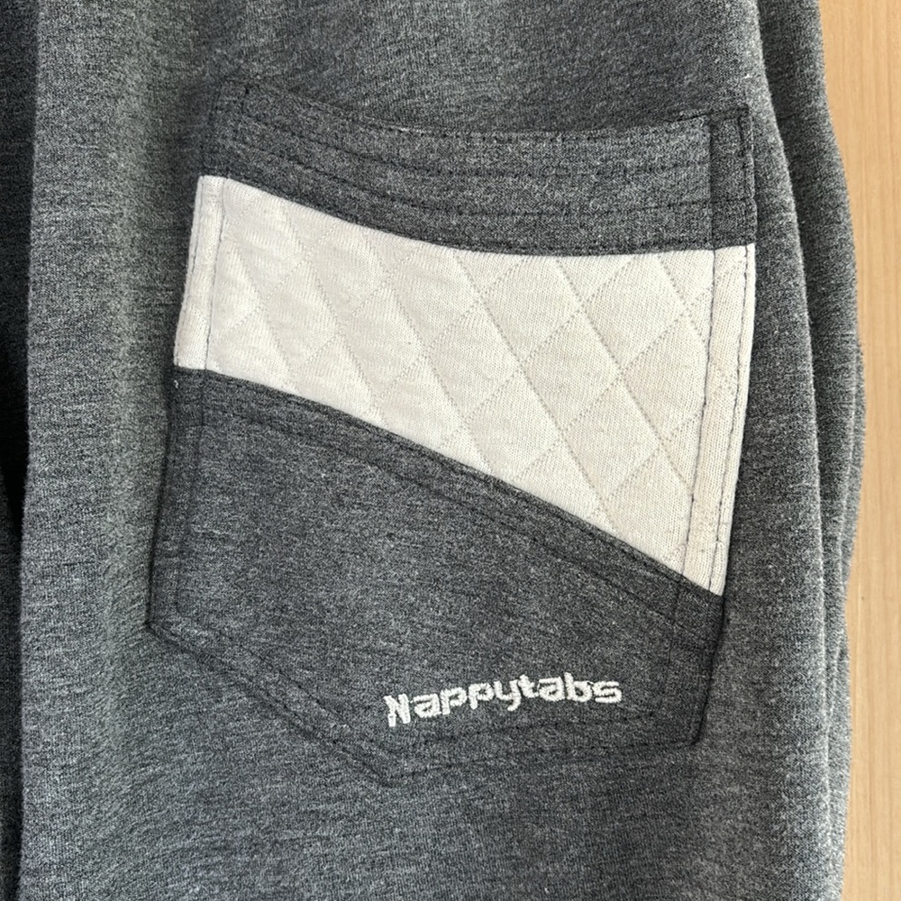 Nappytabs Gray Looped Joggers - Picture 4 of 9